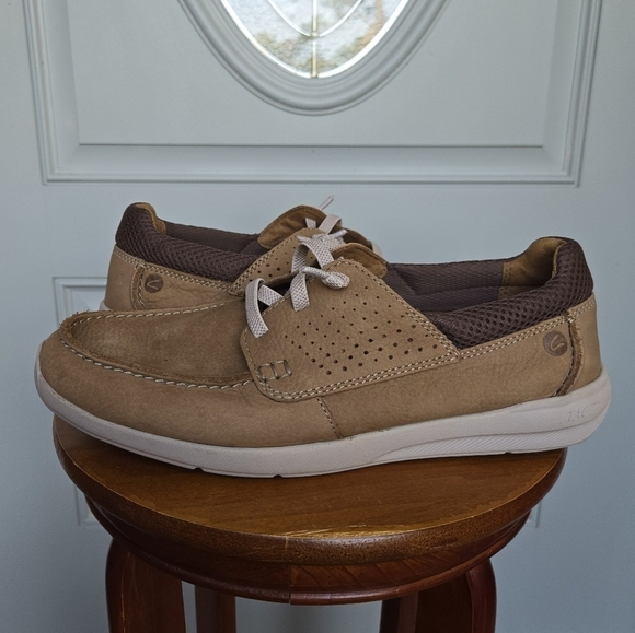 Clarks Mens Gorwin Moc Leather Slip On Casual And Fashion Sneakers - Picture 1 of 5